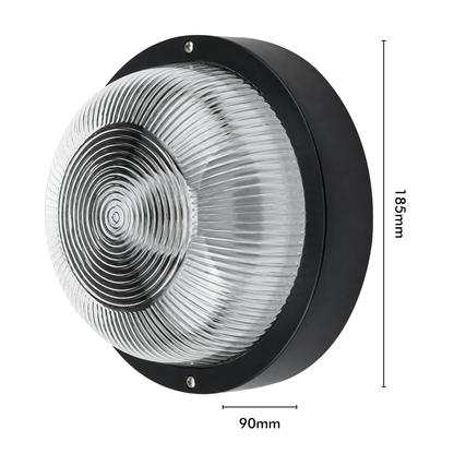 Arlec Black Large Base Frosted Glass Diffuser Oval Bunker