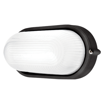 Arlec Black Large Base Frosted Glass Diffuser Oval Bunker