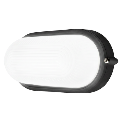 Arlec Black Large Base Frosted Glass Diffuser Oval Bunker