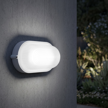 Arlec White Large Base Frosted Glass Diffuser Oval Bunker
