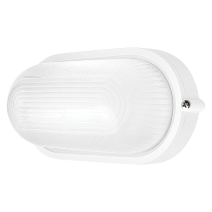 Arlec White Medium Base Frosted Glass Diffuser Oval Bunker