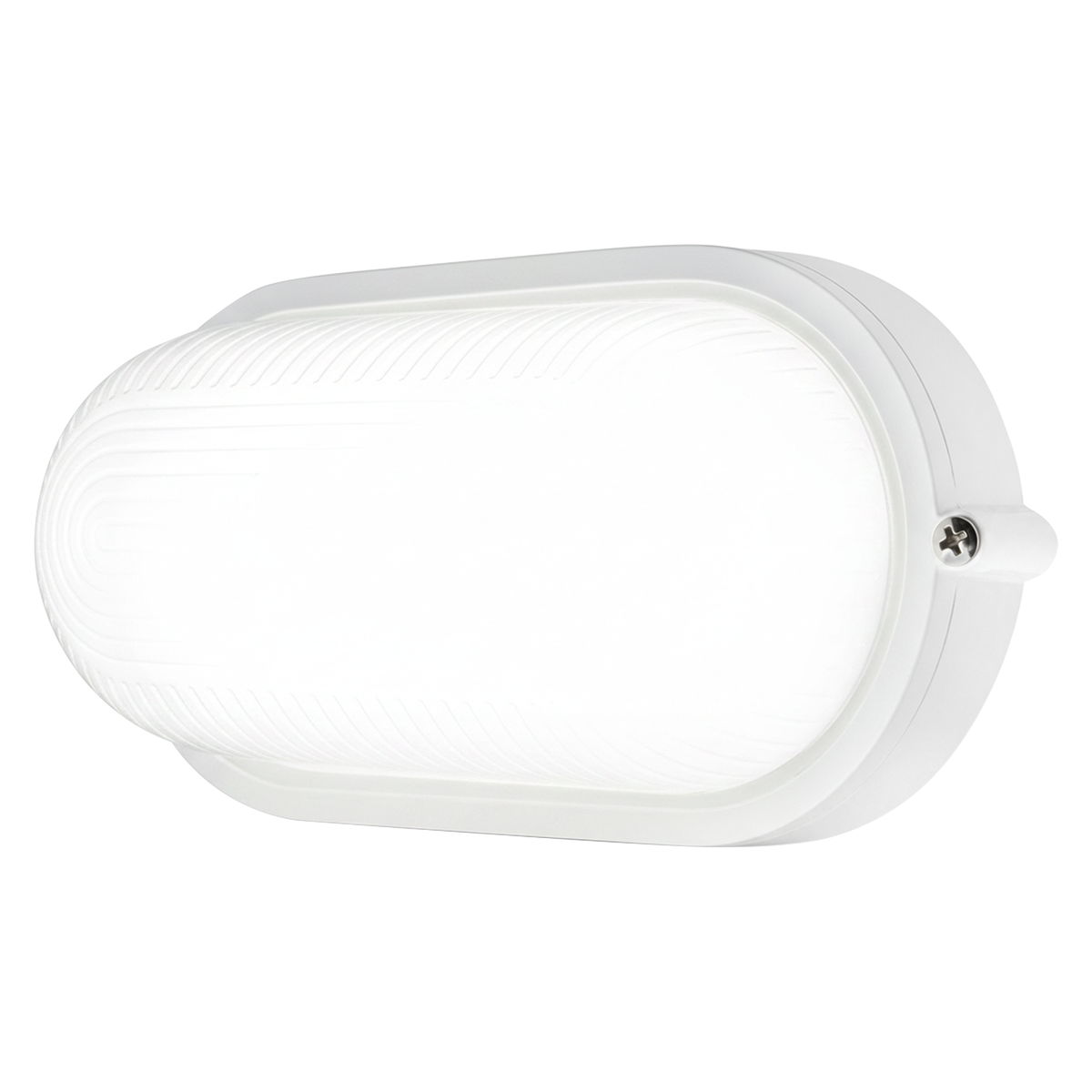 Arlec White Medium Base Frosted Glass Diffuser Oval Bunker
