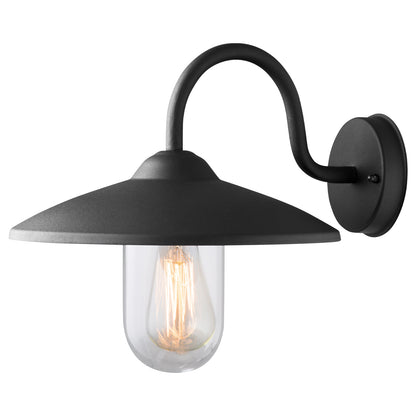 Arlec Black Bristol Exterior Farm Wall Light