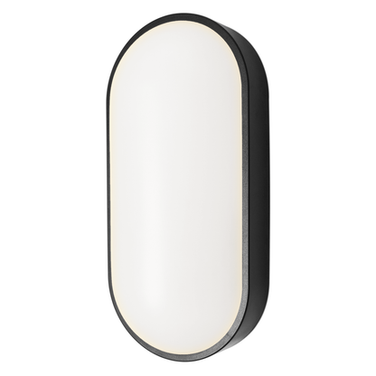 Arlec Black Apex 10W Oval Led Bunker