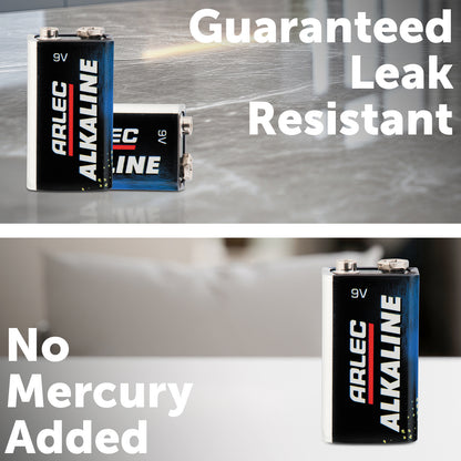 9V alkaline battery – Arlec reliable power for smoke detectors