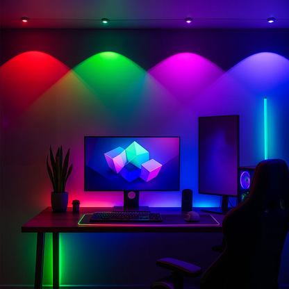 Arlec Grid Connect Smart Wall Washing Lights 5m RGB CCT Grid