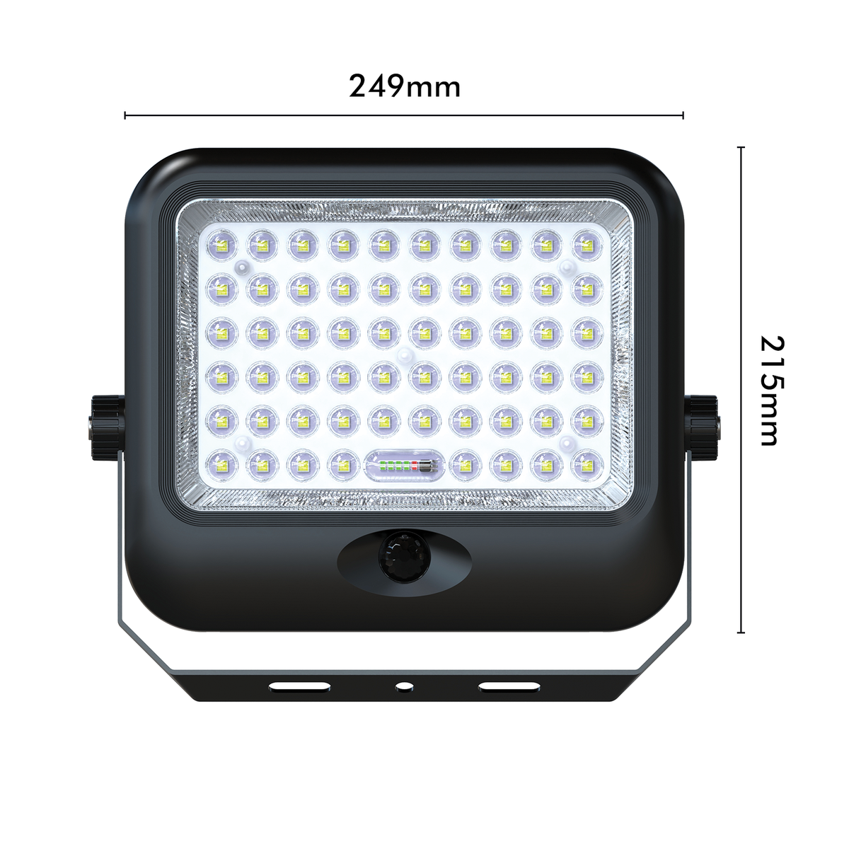 Arlec Black 3000lm Solar LED Floodlight with PIR Sensor