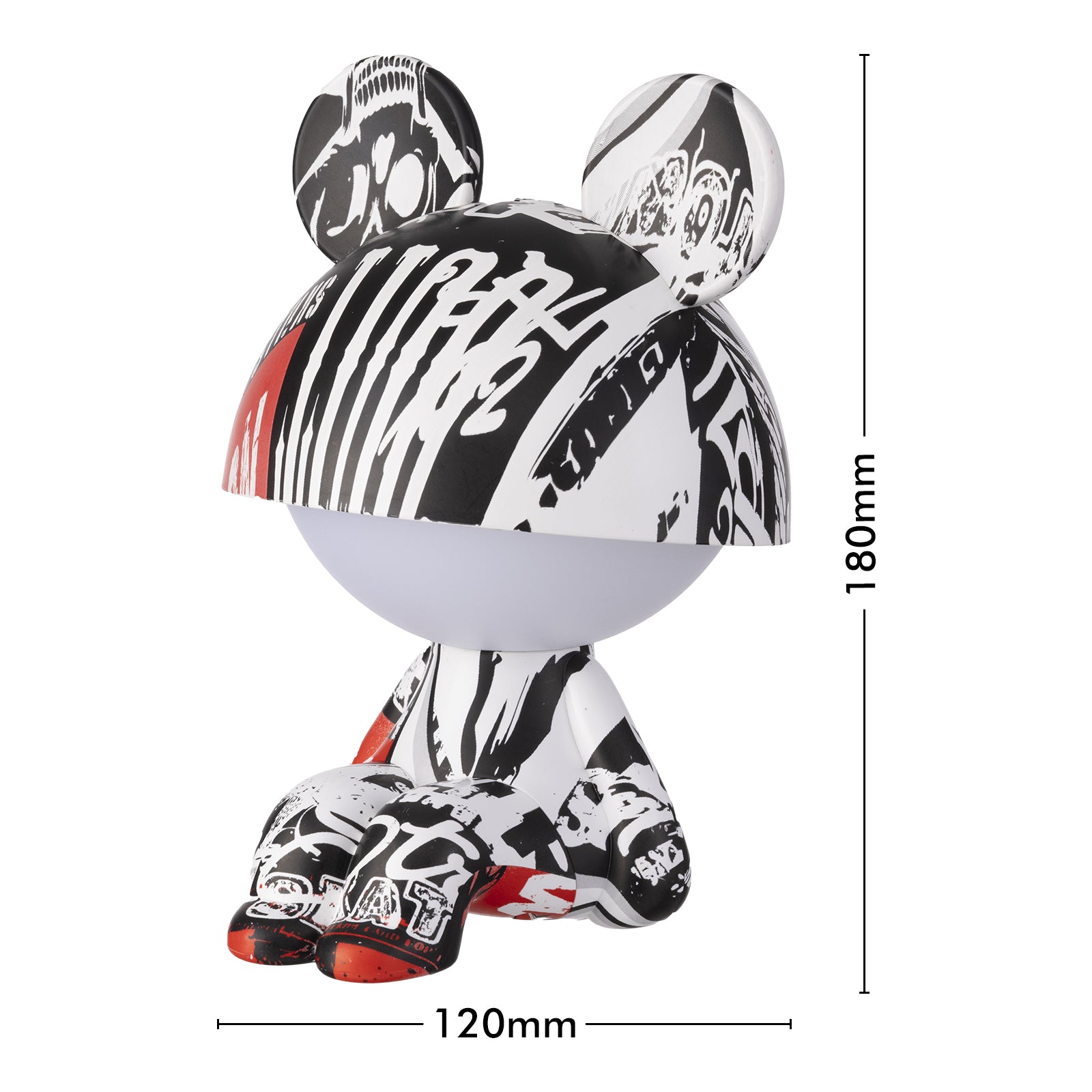 Arlec Small Graffiti Sitting Mouse