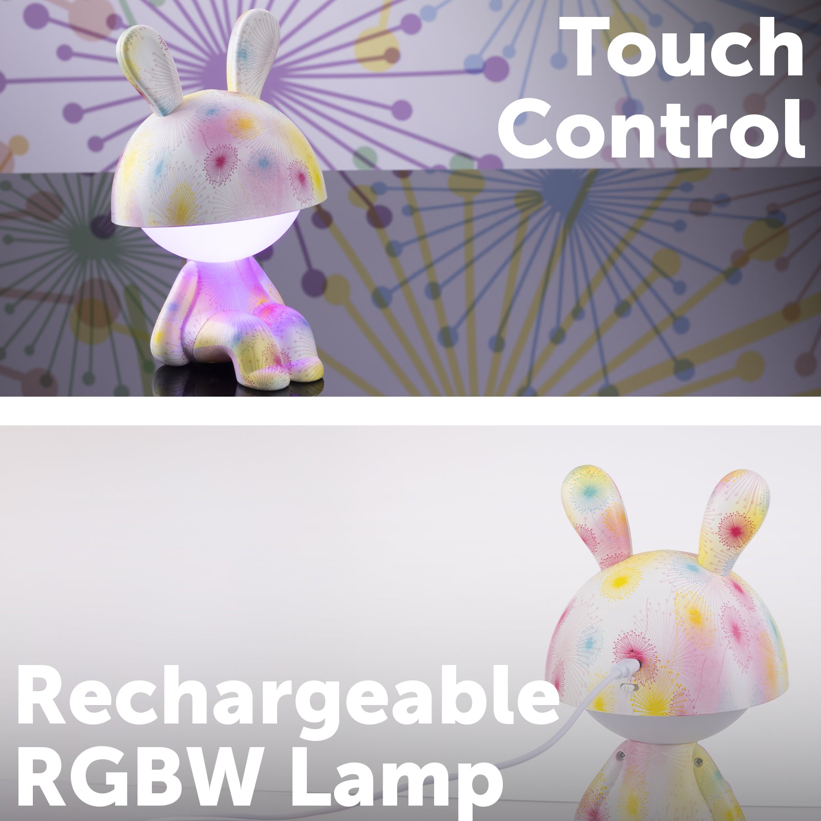 Arlec Small Graffiti Sitting Rabbit