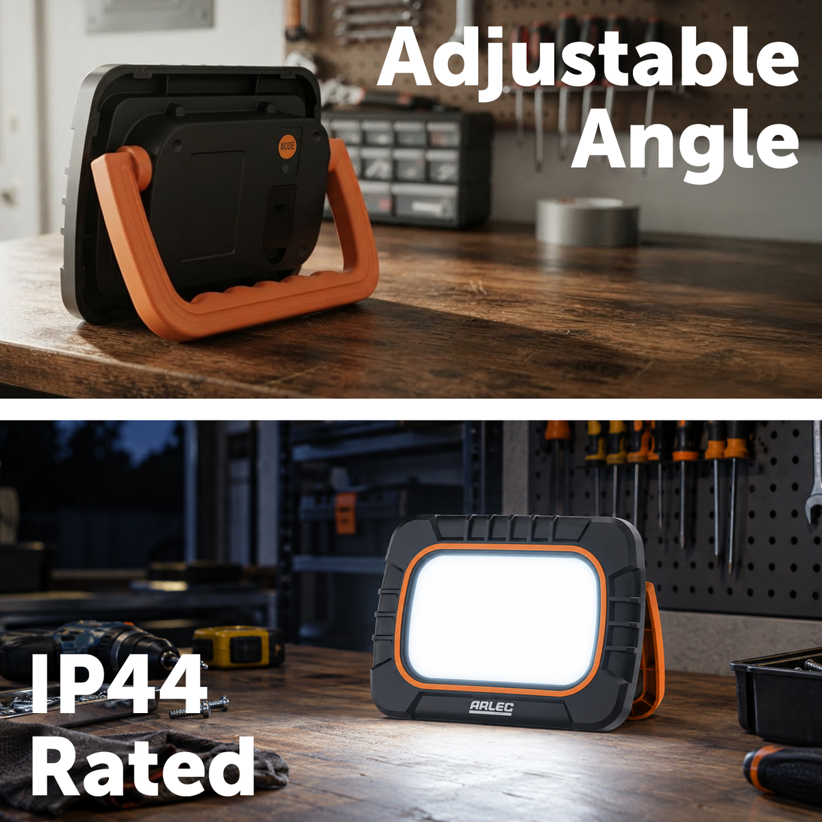 Arlec 10W 800lm Rechargeable LED Worklight