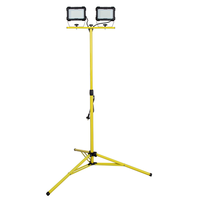 Arlec Yellow 2x30W 6000lm Tripod Worklight