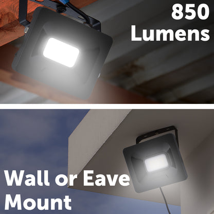 Arlec 10W LED DIY security floodlight – outdoor adjustable floodlight with aluminium IP65 housing and 100° beam