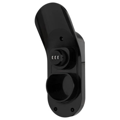 Arlec heavy duty black lockable Type 2 EV charger cable holder with combination lock