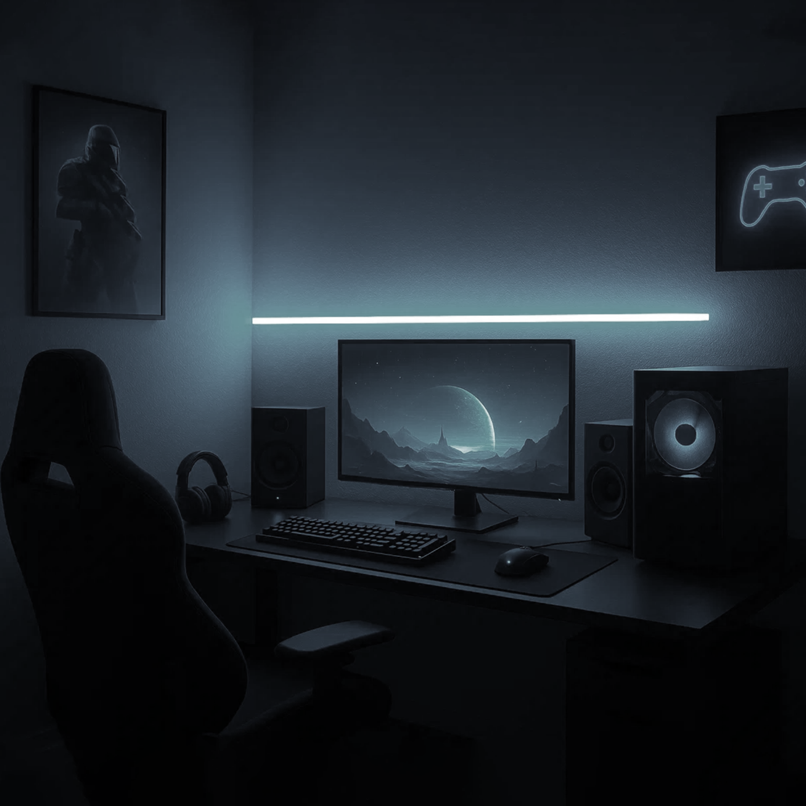 Arlec 1m CW Battery Strip Light