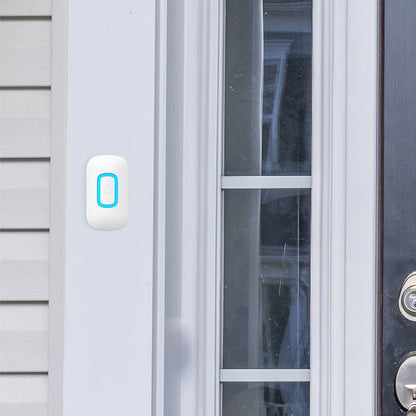 Arlec 200m White Wireless Dual Plug-in RGB Door Chime with Push Button – wireless door chime, smart doorbell chime, plug-in doorbell