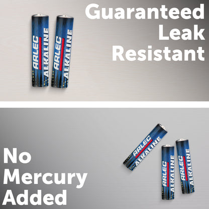 Arlec 12 pack AAA alkaline batteries – reliable long-lasting use