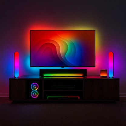 Arlec Black RGB Desk Lights - Twin Pack