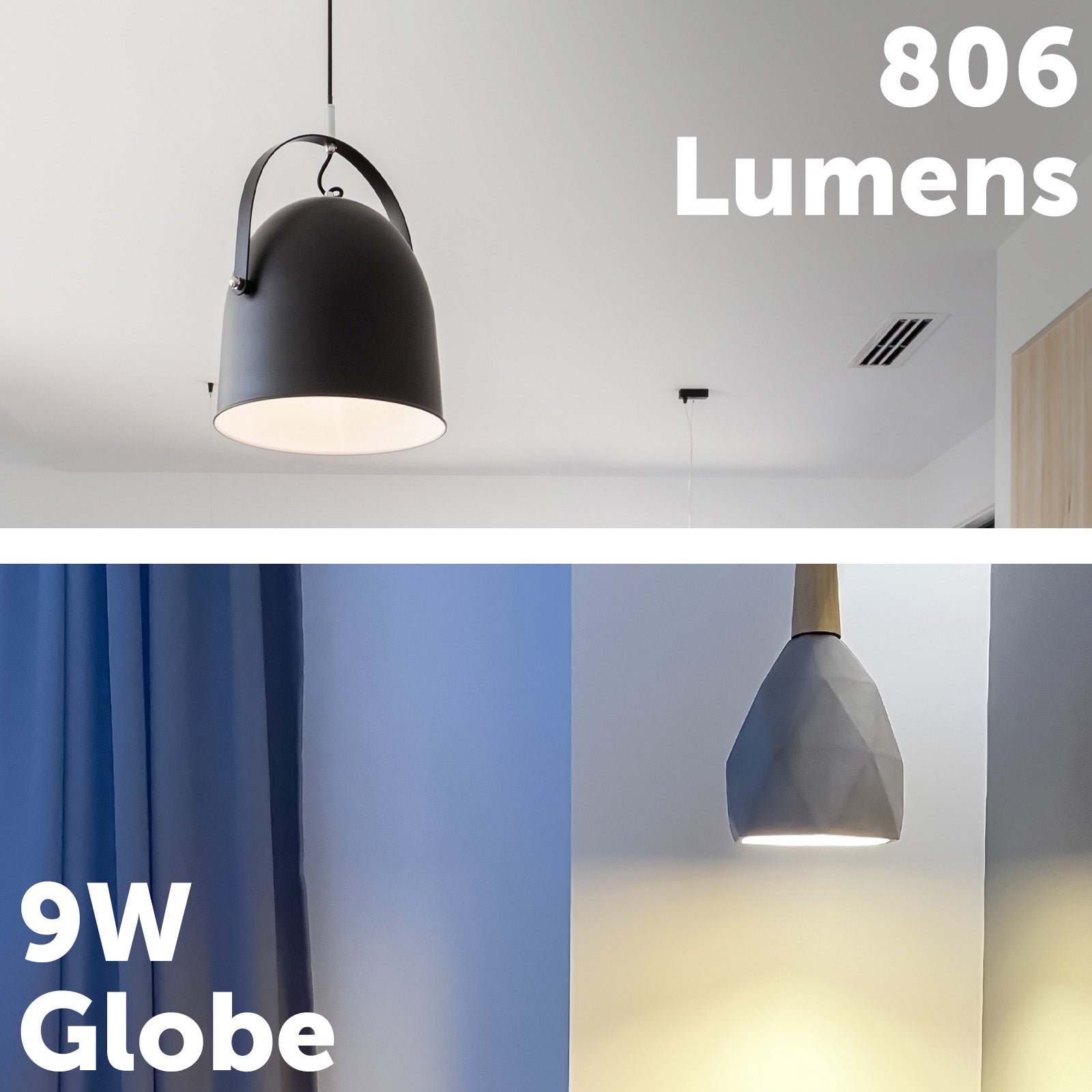 R80 smart LED globe with CCT colour modes, Wi-Fi control, Grid Connect app, and voice assistant compatibility