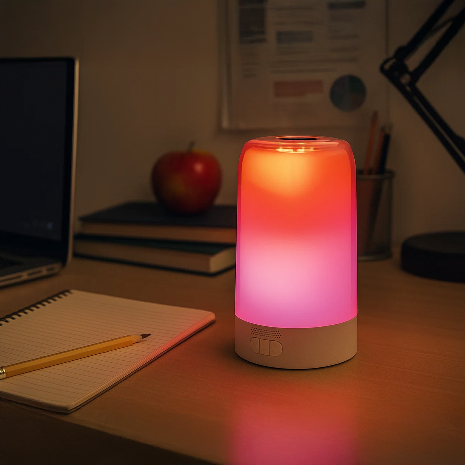 Arlec White Grid Connect Smart Sound Sync Mood Lamp RGB CCT