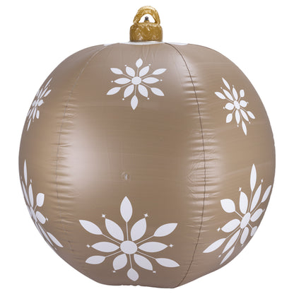 Arlec 1.2m inflatable champagne bauble – festive indoor outdoor PVC Christmas decoration with stakes and repair kit