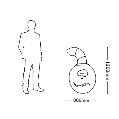 Arlec 1.2m pumpkin Halloween inflatable – LED-lit, self-inflating decor for festive outdoor or indoor setup