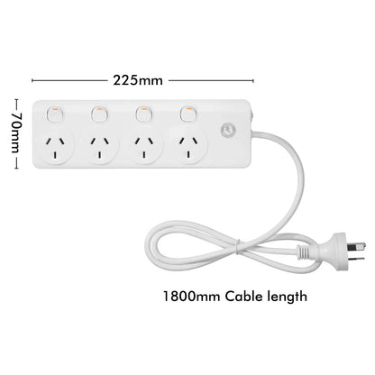 Arlec 1.8m Lead Surge Protected Powerboard – surge protected powerboard with long 1.8m cord