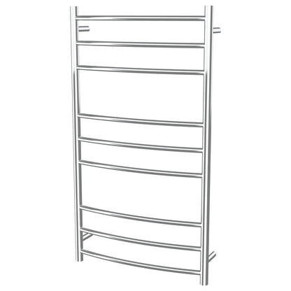 Arlec 100W stainless steel 9 bar heated towel rail for warming and drying towels