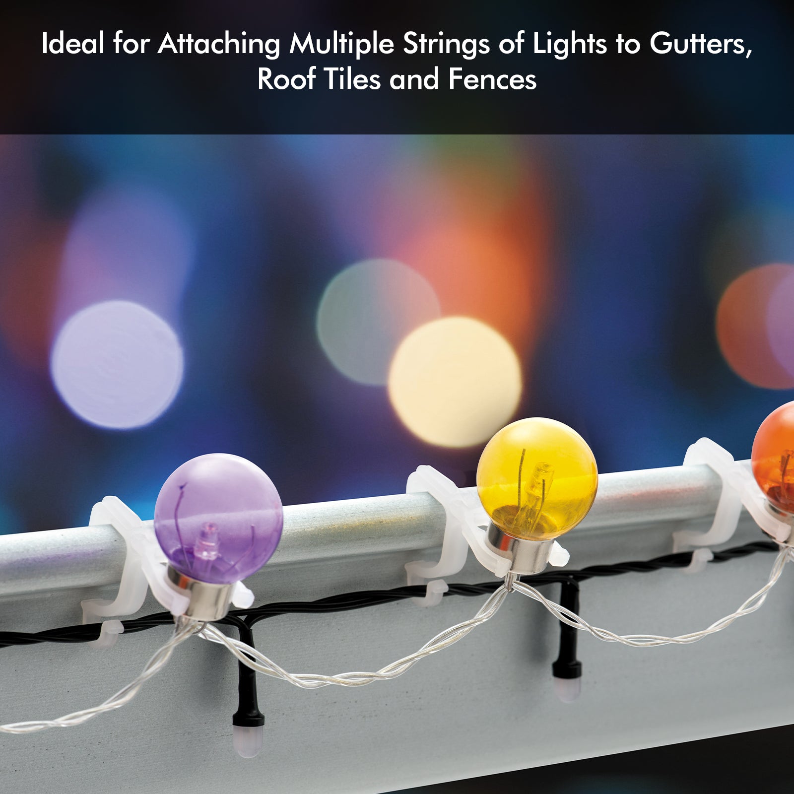 Arlec 100 Entertainment Light Multi Purpose Clips - outdoor lighting solution