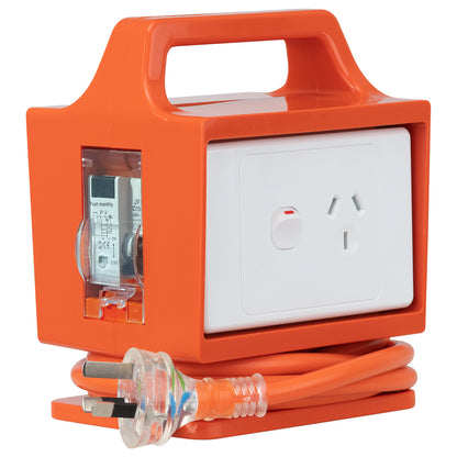 Arlec 10A To 15A caravan power adaptor with RCD and 1.8m cord – for home and site use