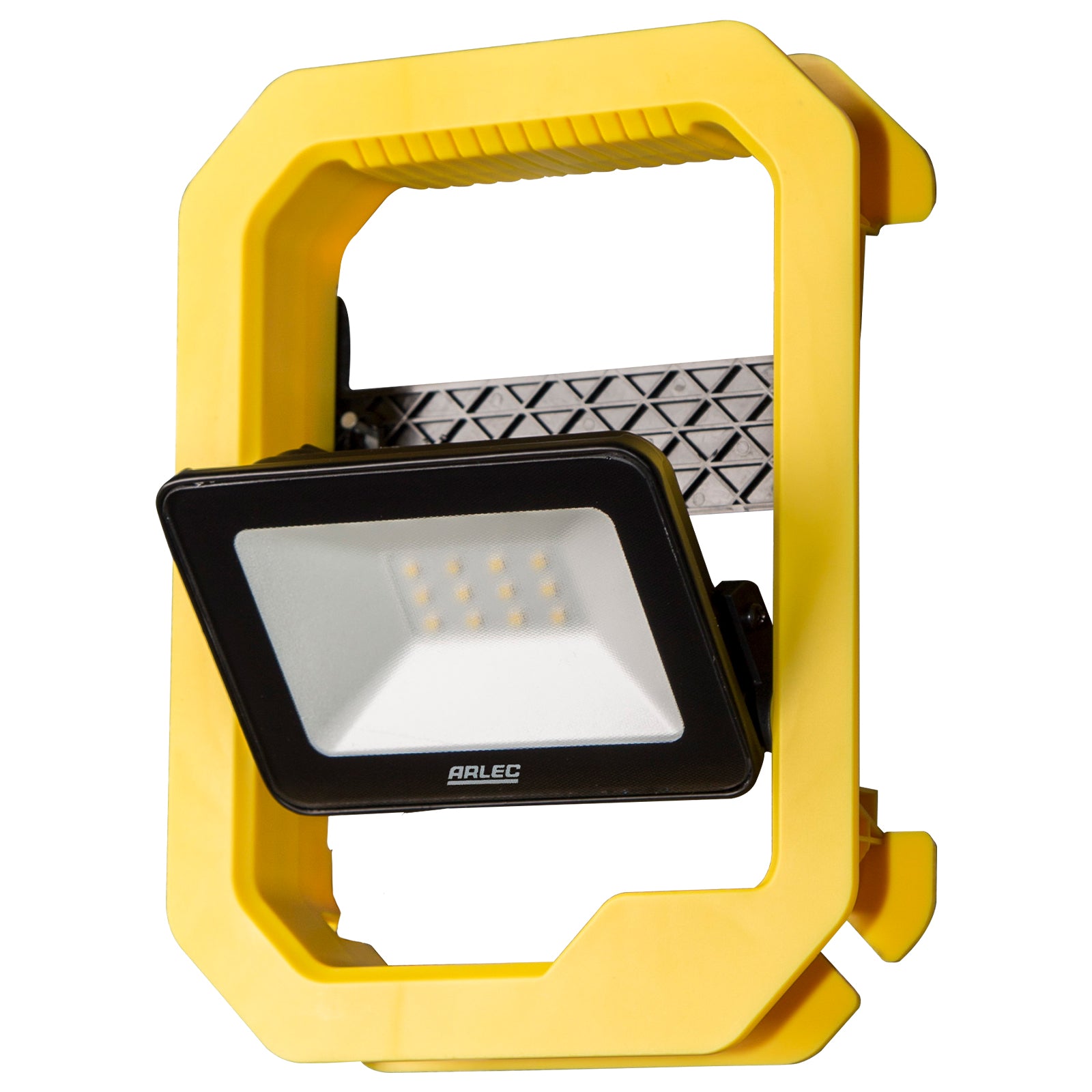 Arlec 10W LED portable work light, 800 lumens, compact design for DIY and job sites