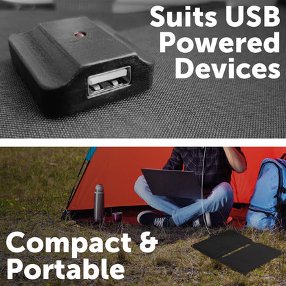 Arlec 10W Solar Charger with USB Outlet – USB charging solar panel for outdoor and mobile devices