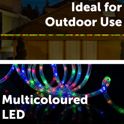 Arlec 10m multicolour LED rope light with 8 light functions and connectable design
