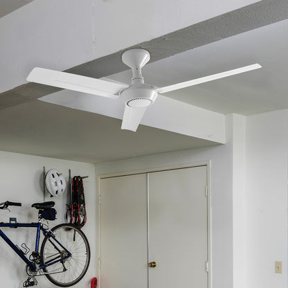 arlec 1200mm 3 blade ceiling fan – diy ceiling fan with plug; energy-efficient plastic blade fan; easy to mount workshop fan