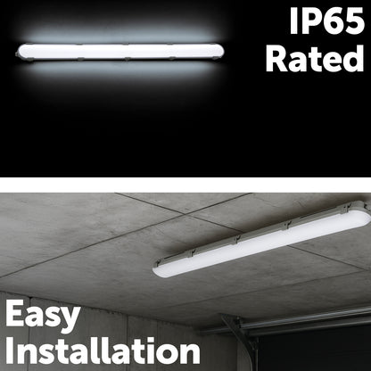 120cm tri-colour LED batten – Arlec IP65 waterproof and impact-resistant lighting