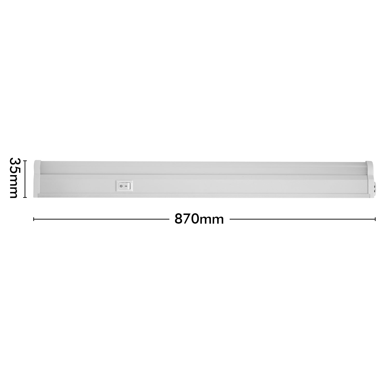 Arlec 87cm linkable bar LED light, DIY cool white strip lighting for cabinets