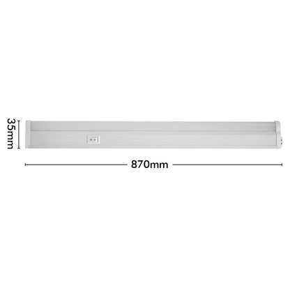 Arlec 87cm linkable bar LED light, DIY cool white strip lighting for cabinets
