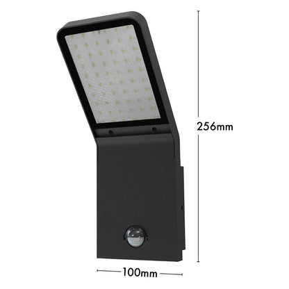 Arlec 12W slimline LED security light – PIR sensor outdoor floodlight with IP54 rating and adjustable on-time