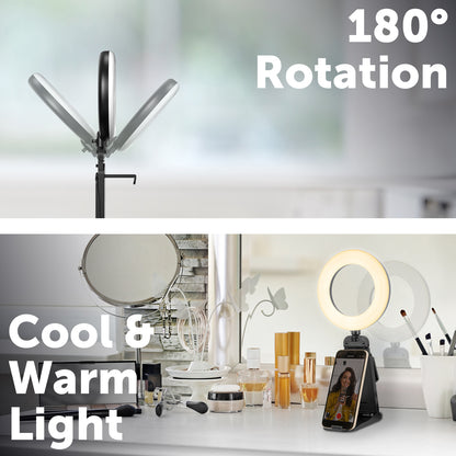 12cm streaming ring light with CCT control by Arlec, compact video light
