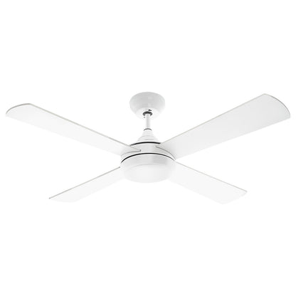 Arlec 130cm white smart ceiling fan with dimmable LED and remote