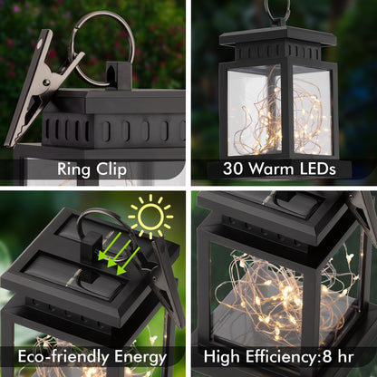 Arlec 13cm decorative fairy light solar lantern – garden ambient outdoor lighting