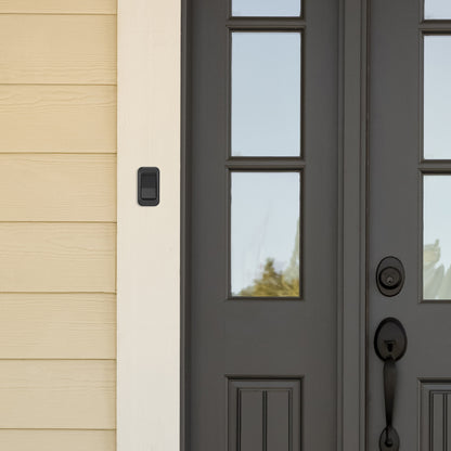 Arlec 150m Battery Operated Wireless Door Chime - Black – wireless door chime, battery operated doorbell, smart chime system