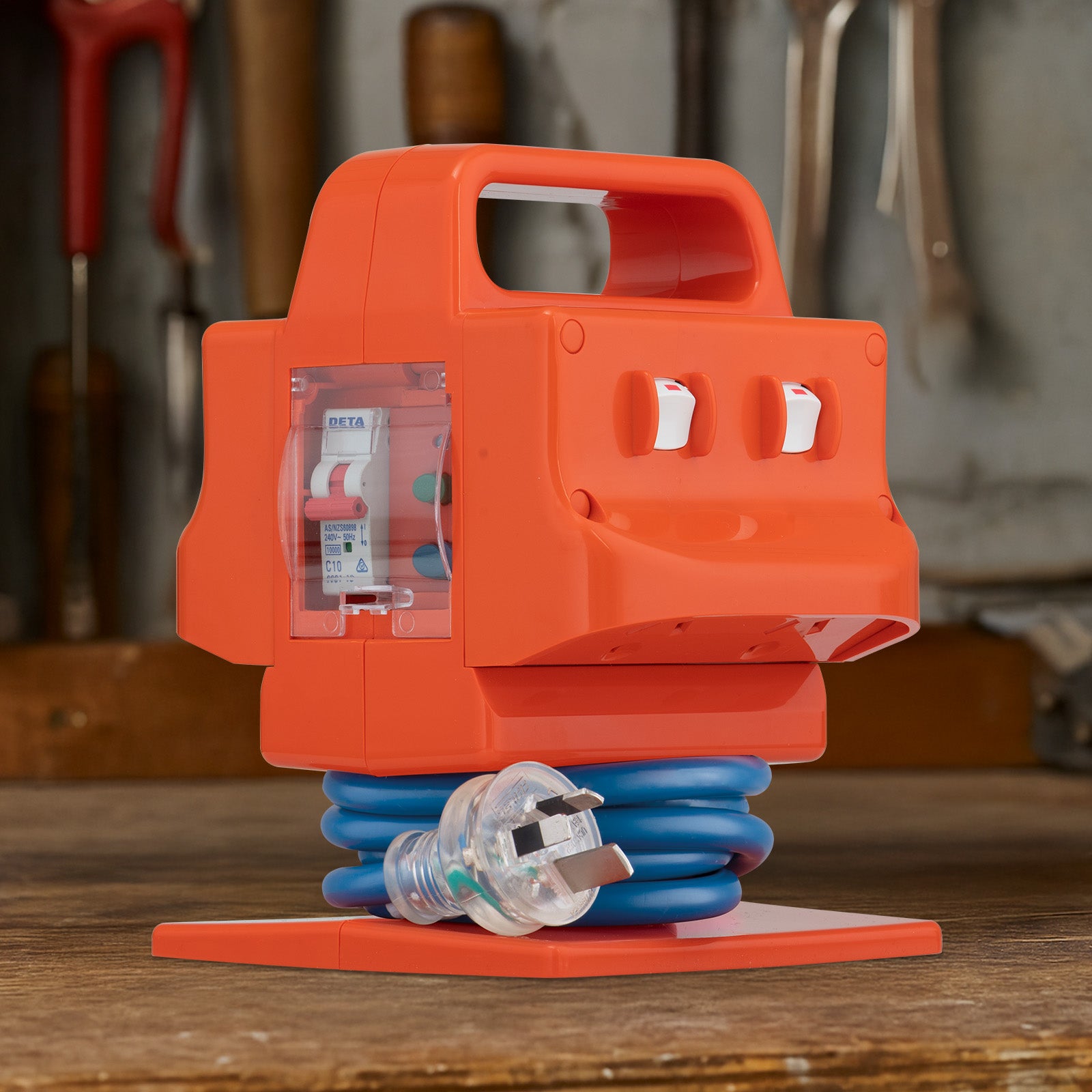 Arlec 15A Heavy Duty Power Block with FS Type RCD Safety Switch for industrial use