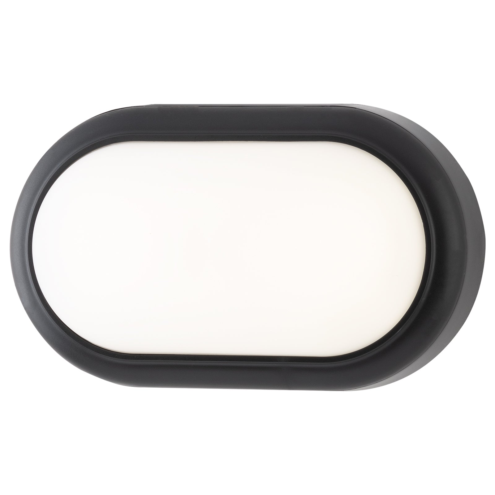 Arlec 15W LED Oval Black Bunker Light - bunker wall light, energy efficient LED