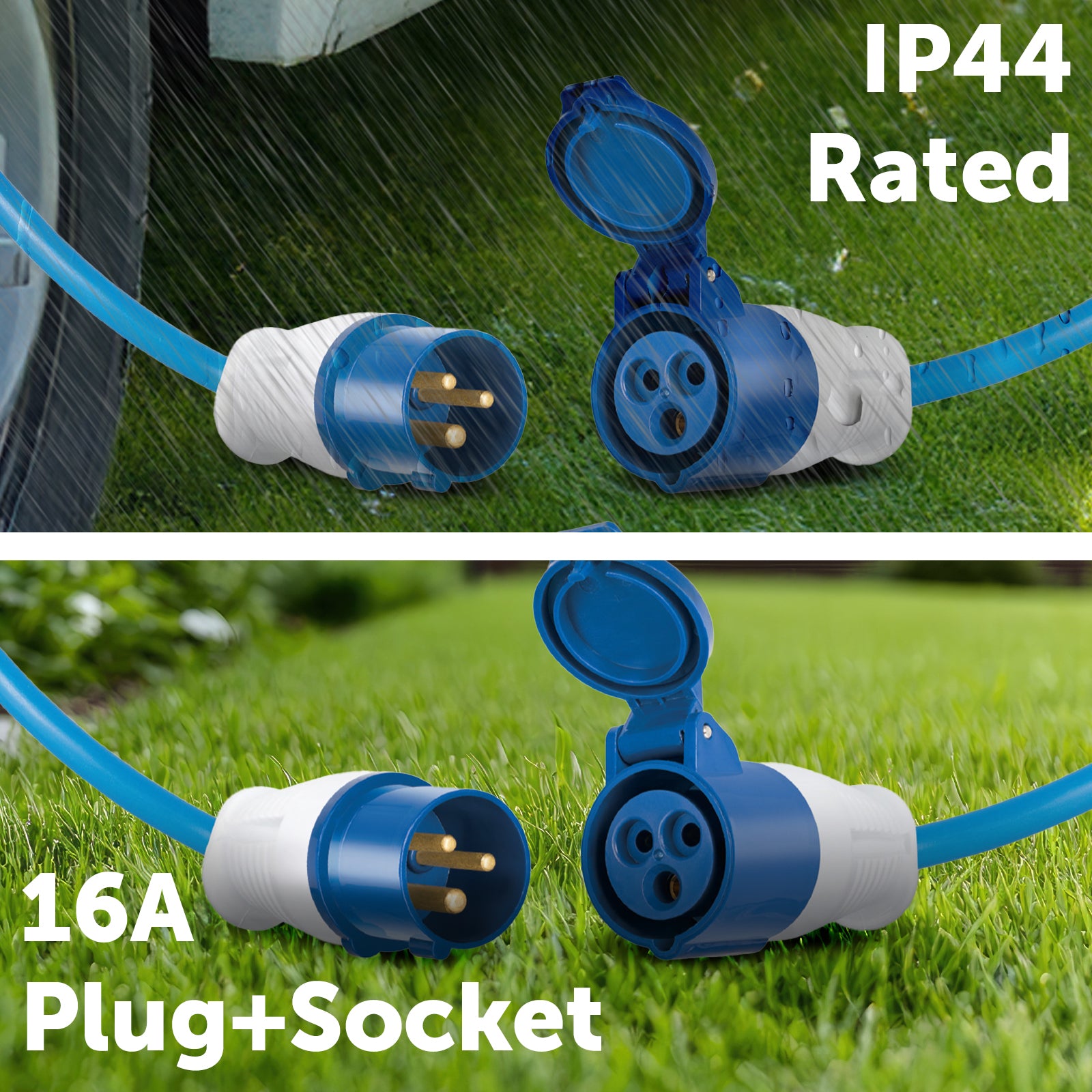 Arlec 15m Caravan Extension Lead - caravan extension lead, 15m power cable, outdoor power connection
