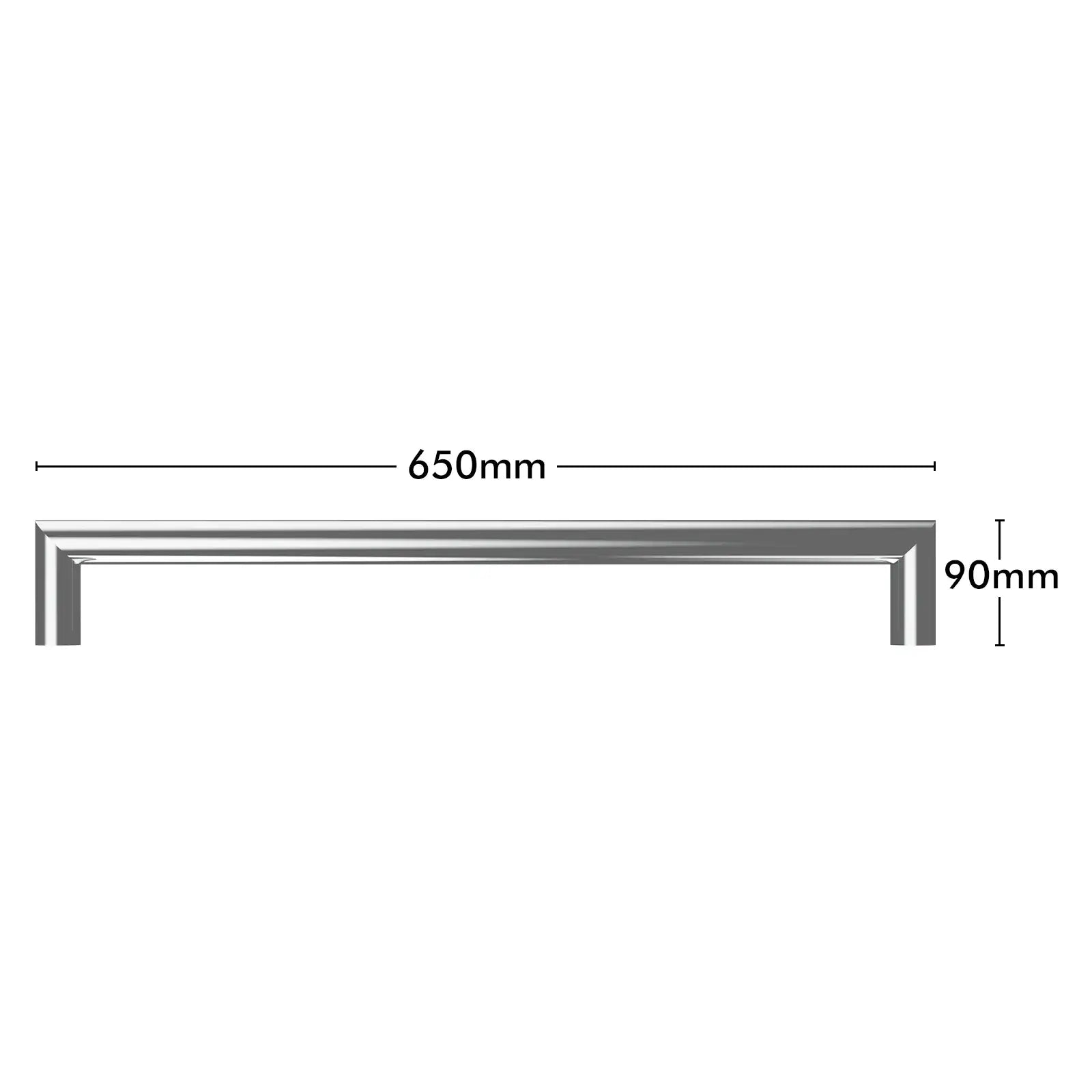 Arlec 18W stainless steel single bar towel rail for modern bathroom heating