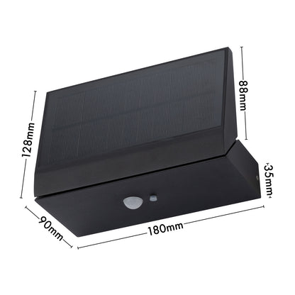 Arlec 190L Premium Solar LED Wall Light With Motion Sensor - solar powered light, motion sensor light, exterior wall light, energy efficient LED