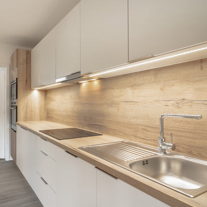 1m CCT LED strip light with adjustable color temperature, app and remote control, and IP65 coating