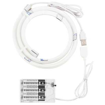 Arlec corner LED strip light, warm white tri-colour accent lighting, DIY 1m strip for cabinets