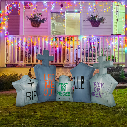 Arlec 2.5m tombstones Halloween inflatable – durable LED-lit inflatable for spooky seasonal decoration