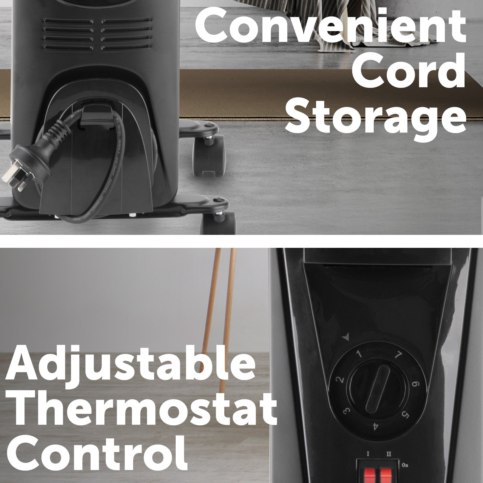 Arlec 2000W oil heater with timer